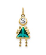 14K Yellow Gold December Girl or Boy Birthstone Charm - €137,28 EUR