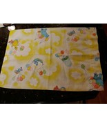 VTG SESAME STREET BALLOONS Kids Pillowcase Big Bird Grover Oscar Cookie ... - $490.35 MXN