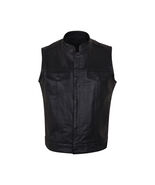 SOA Style Zipper and Snap Closure Leather Motorcycle Club Vest - 715447 - €92,64 EUR+