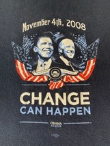 Graphic T-Shirt Obama &amp; Biden November 4 2008 Change Can Happen Men’s XL... - $28.49