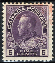 ZAYIX Canada 112 MH 5c violet Royalty King George V 121022S122 - £11.95 GBP
