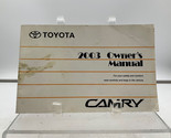 2003 Toyota Camry Owners Manual Handbook OEM F04B42004 - $26.99
