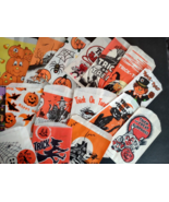 Lot Of 23 Different Vintage Halloween Candy Treat Bags Witches Black Cat... - £67.95 GBP