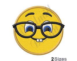 Nerd Emoji - Machine Embroidery Design - £2.80 GBP