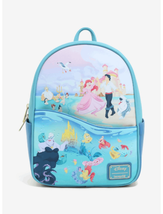 Loungefly Disney The Little Mermaid Ariel Cast Beach Portrait Mini Backpack - £71.94 GBP