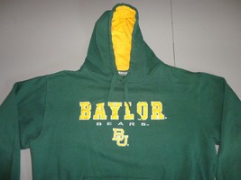 Green Stadium Athletics Sewn Baylor Bears 2XL Hooded Hoodie Sweatshirt NCAA Nice - £27.87 GBP