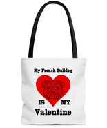 My French Bulldog Is My Valentine Tote Bag, Bulldog Mug Gifts, Tote Bag ... - £19.34 GBP