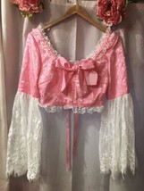Sugar Thrillz Princess Perfection Tapestry Lace Trim  Size M NWT Hot Pink - £52.40 GBP