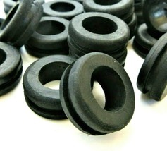 3/4&quot; Panel Hole Rubber Wire Grommets 1/2&quot; ID for  1/8&quot; Thick Groove 12 Pack - £10.35 GBP
