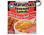 24x Cups Maruchan Instant Lunch Hot &amp; Spicy Beef Ramen Noodles Soup | 2.... - £23.55 GBP