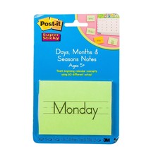 Post-It Days Months Seasons Notes New Calendar Super Sticky Homeschool Teacher - £6.16 GBP