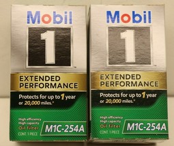 2 Genuine Mobil 1 M1C-254A Extended Performance High Efficiency Oil Filter - £22.68 GBP