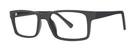 Fighter Men&#39;s Eyeglasses - Modern Collection Frames - Black 52-20-140 - £36.62 GBP