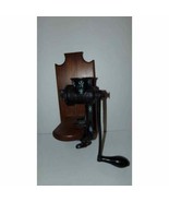 VTG CAST IRON MEAT GRINDER ON WALL PLAQ - £17.29 GBP