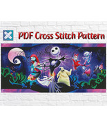Nightmare Before Christmas Jack And Sally Skellington PDF Cross Stitch P... - $6.86 CAD