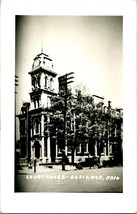 Vtg 1950s Kodak RPPC Court House Defiance OH Street View w Cars - $25.27