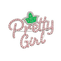 Brooch AKA Sorority Pretty Girl Pink Pin Women - $38.10