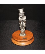Ron Lee Pewter Clown Leaning on Umbrella Limited Edition Figurine on Woo... - £19.65 GBP