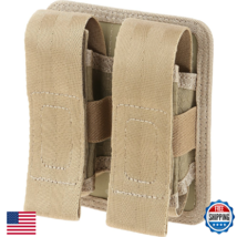 DES Double Sheath Pouch Tan MOLLE Compatible w/ TacTie Pjc3 Clips - $42.92