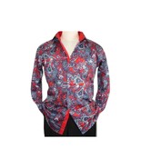 Men Shirt J.Valintin Turkey Usa Egyption Cotton Axxess Style 5406-04 Red - $112.61 CAD