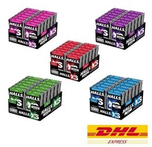 12 x Halls XS Sugar Free Candy Mentho Lyptus Watermelon Lime Blueberry Mix Berry - £39.77 GBP