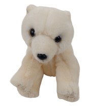 Aurora Miyoni White Polar Bear Stuffed Animal Plush Toy Bean Bag Bottom Vintage - £11.07 GBP