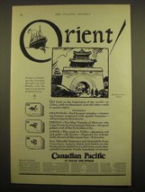 1924 Canadian Pacific Cruise Ad - Orient - £14.78 GBP