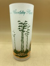Vintage Blakely Oil &amp; Gas Frosted Arizona Century Plant Cactus Glass 16 oz #1 - £13.89 GBP
