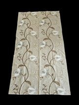 Pierre Frey F2927001 Darjeeling Floral Embroidery Linen/Silk Fabric 95x52 - $381.15