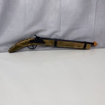 Vintage 1960&#39;s Flintlock Pistol Wood Toy Cap Gun Parris Savannah TN 1689... - $18.49