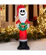 Jack Skellington Christmas Airblown Inflatable Yard Decor Lights Up 5.5 ... - $68.45 CAD