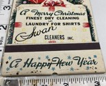 Giant Feature Matchbook   Swan Cleaners  A Merry Christmas  gmg Unstruck - $24.75