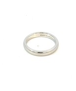 Tiffany &amp; Co Platinum Band Ring Size 5, 3 mm Height Estate TIF924 - $10,964.14 MXN