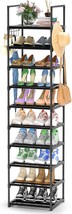 Kottwca Large Vertical Stackable Shoe Stand Racks For Bedroom Corner, 10... - £35.48 GBP