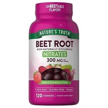 Beet Root Supplement Beetroot Supplements Gummies Vitamin Nature&#39;s Truth 120 Ct - £29.56 GBP