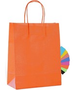 Paper Gift Bags Medium Gift Bags Bulk with Handles 10 Colors Available f... - £18.57 GBP