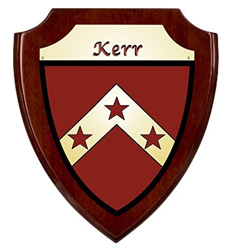 Primary image for Kerr Irish Coat of Arms Shield Plaque - Rosewood Finish
