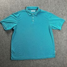 Tommy Bahama Polo Shirt Mens Extra Large Blue Casual Golf Rugby Waffle Knit - $328.09 MXN
