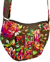Vera Bradley Quilted Medium Crossbody Cotton Bag English Rose - $22.37