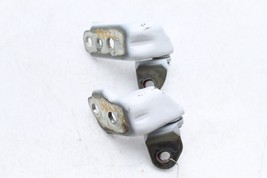 15-26 FORD MUSTANG LEFT DRIVER DOOR UPPER & LOWER HINGE SET PAIR WHITE YZ E6063 image 9