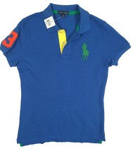 NEW Polo Ralph Lauren Womens Polo Shirt!  M Pink  Big Pony &amp; Number &quot;3&quot; on Arm - £43.25 GBP