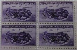 1944 Corregidor Set of Four Unused US 3 Cent Postage Stamps - £1.56 GBP