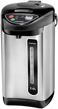 Electric Hot Water Pot Urn With Auto &amp; Manual Dispense Buttons Stainless Steel - £89.93 GBP