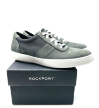 Rockport Men&#39;s Jarvis Ubal Leather Sneaker - Dark Grey, US 8.5M / EUR 42 - $49.49