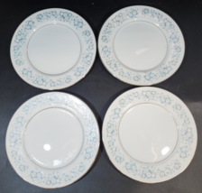 Set of 4, MONTGOMERY WARDS STYLE HOUSE FINE CHINA DAMASK 7 1/2&quot; Bread Pl... - £23.25 GBP
