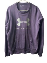 Under Armour Sweatshirt Mens Size XL Purple Pullover Long Sleeved Front ... - £12.13 GBP
