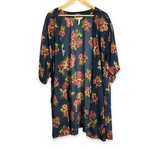 Matilda Jane Navy Blue/Red/Pink Floral Watch the Sunrise Kimono Sheer To... - £37.89 GBP