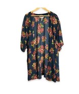 Matilda Jane Navy Blue/Red/Pink Floral Watch the Sunrise Kimono Sheer To... - £37.89 GBP