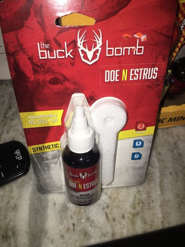 the buck bomb doe n estrus 2 fl oz Synthetic-Brand New-SHIPS N 24 HOURS - $19.68