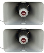 2 Pcs PA Power Horn Indoor Outdoor Waterproof Speaker Driver ABS Siren 2... - £39.32 GBP